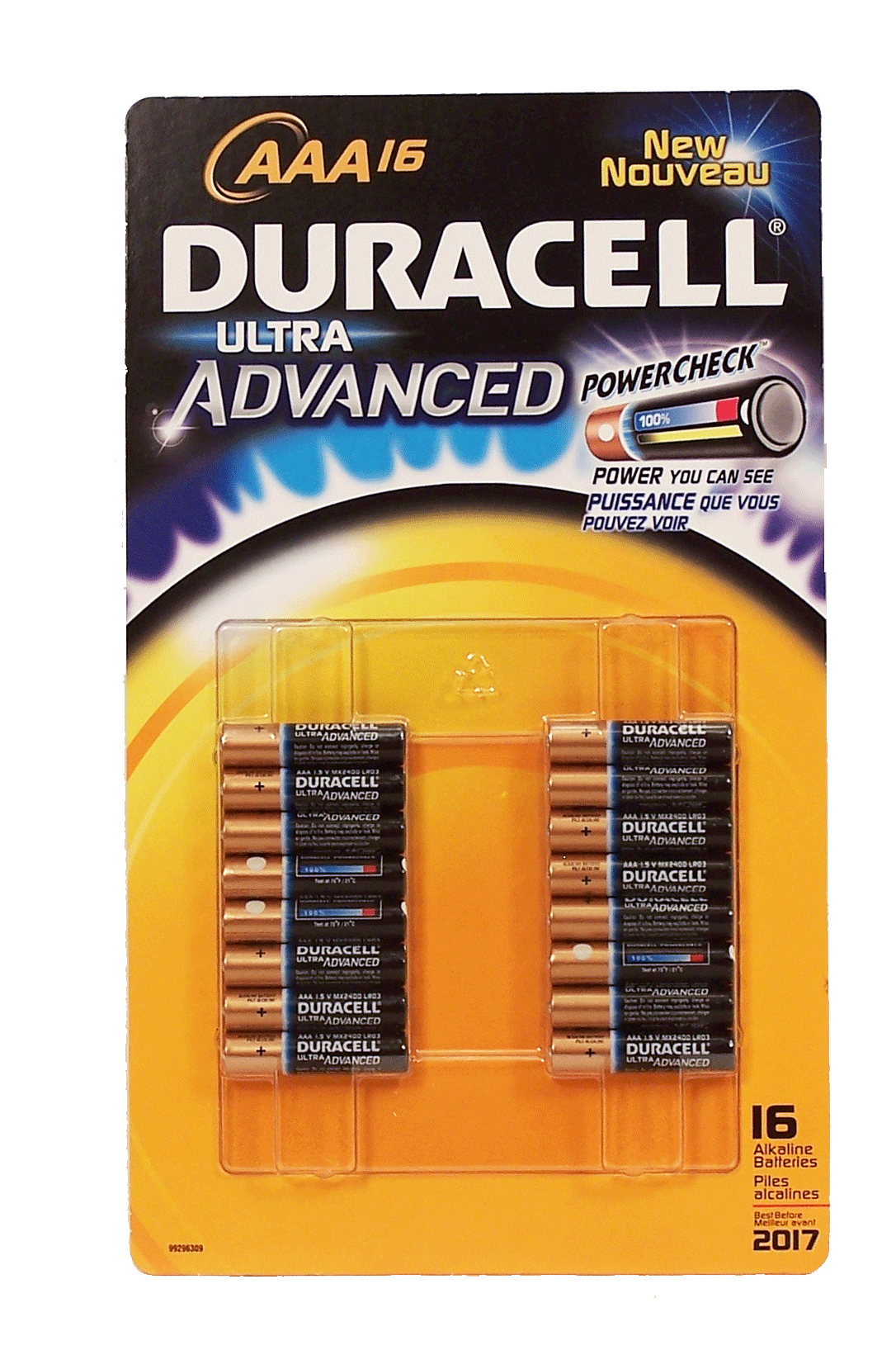 Duracell Ultra Advanced AAA alkaline batteries Full-Size Picture